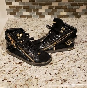 Michael Kors leather and suede sneakers